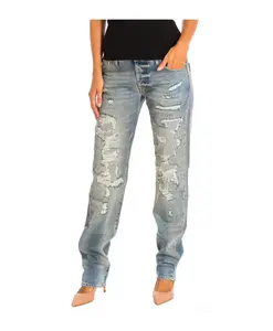 Прямые джинсы Le Temps Des Cerises, синий