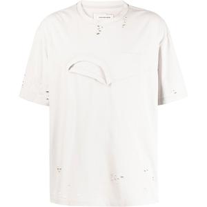 Футболка с круглым вырезом Feng Chen Wang, светло-серый