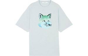 Maison Kitsune Футболка унисекс синяя