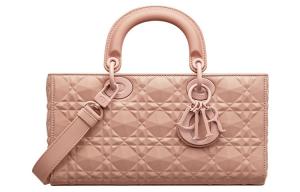 DIOR Кожаная сумка через плечо кроссбоди женская розово-розовая