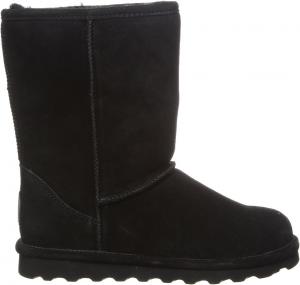 Детские замшевые зимние сапоги BEARPAW Elle, разные цвета | Уютные сапоги без шнурков для детей | Комфортные сапоги-слипоны, черный