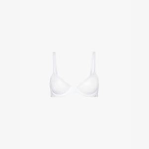 Прозрачный бюстгальтер без подкладки с полукруглой чашкой, с отделкой «маркизет» Calvin Klein, белый