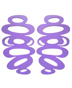 Объемные серьги-гвоздики Swanky Designs, lilac