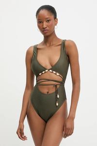 Цельный купальник Answear.Lab, зеленый