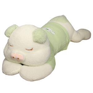 Мягкая и милая свинка свитер плюшевая кукла 90см/110см/130см/160см высота MLING, зеленый