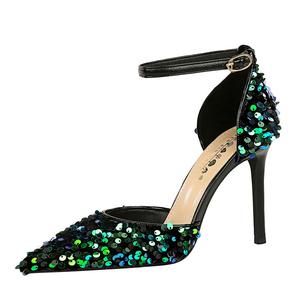 QITUMAUL Зеленые женские туфли на тонком каблуке 10 см, цвет Green[Heel Height 10cm]