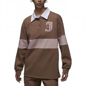 Jordan Футболка-поло женская antique brown/oxford pink/white