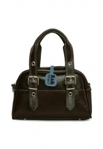 Сумка с поясом и контрастной строчкой. Bagmori, Brown