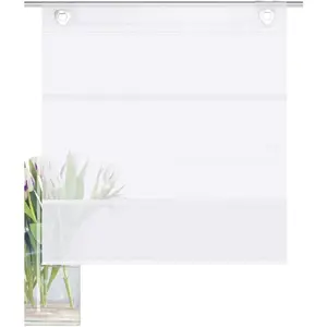 Жалюзи с кольцами JACOB, свободно висящие, однотонные Home Wohnideen, белый