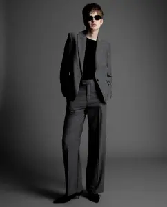 Блестящий блейзер Sfera, серый