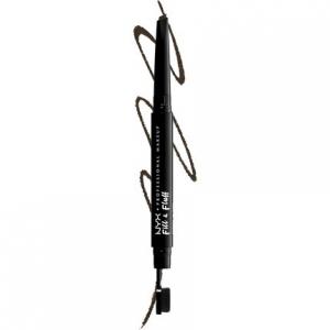 Карандаш для помады для бровей Fill & Fluff, кремовая формула для помады, лопаточная кисть с точным кончиком для смешивания эспрессо 07, Nyx Professional Makeup