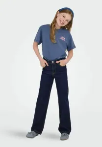 Расклешенные джинсы mit weitem bein kogjuicy mittlere taille weiter Only Girls, Dark Blue Denim