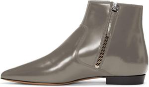 Женские ботильоны XYD, формальные, с острым носком, закрытым мыском, низким каблуком, для офисного платья, обувь с двусторонней молнией, Grau