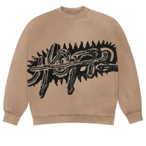 Свитер Travis Scott Cactus Jack SS23 UTOPIA A3 Box Set Pack Sweatshirt 'Tan Black', желто-коричневый