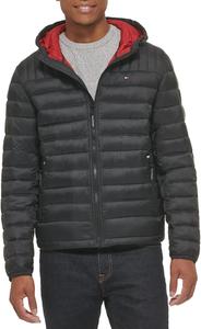 Мужская водонепроницаемая куртка-пуховик с наполнителем Ultra Loft и капюшоном от Tommy Hilfiger, Black