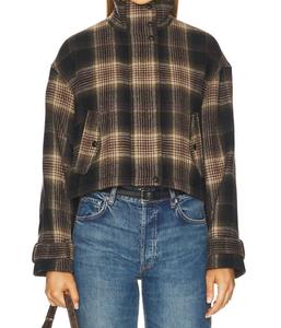 Veronica Beard Куртка в клетку "Бейтман" в черно-белом цвете