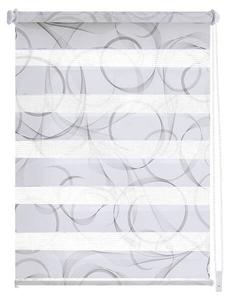 Рулонные шторы GARESA Klemmfix, 45x150x6 см цвет weißer stoff mit grauen kreisen