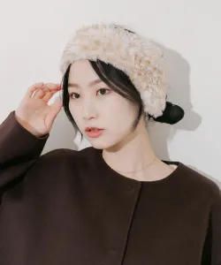 Повязка на голову с меховой отделкой Smelly, цвет Beige And Other Colors