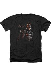 Batman Arkham Knight Dark Knight для взрослых Heather Tee / Футболка Gildan, черный