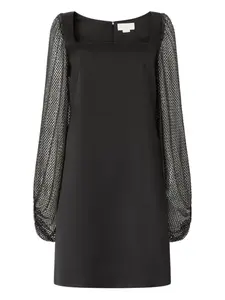 Платье мини с квадратным вырезом Genny, черный