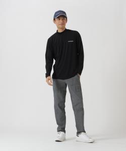 Пуловер из шелковой ткани высокой вязки с высоким воротником Jack Bunny!!, цвет Black