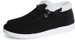 Женские пушистые тапочки ZDLJYL для дома, уличные и домашние, повседневные, удобные, на плоской подошве, с меховой подкладкой, ботинки до щиколотки для зимы, 8.5 A-Black