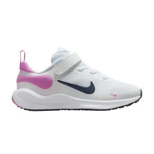 Кроссовки Revolution 7 PS, цвет White Playful Pink Navy