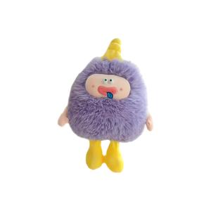 Милые необычные плюшевые куклы длинноволосых монстров высота 45cm/55cm/75cm AZLCL, фиолетовый/красный