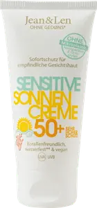 Крем солнцезащитный для лица чувствительная SPF 50+ 50мл Jean&Len