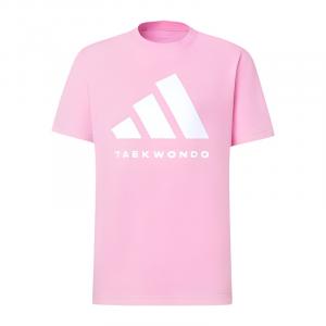 Adidas Short Sleeved T Shirt Pink Children Aged 3 7 Years Old