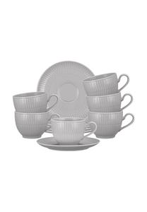 Чашки кофейные Seltmann Weiden Amina с Блюдцеми, 250 мл, 6 штук, серый