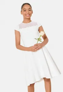 Платье повседневного или вечернего фасона стандартного кроя с деталями Lipsy, White