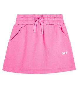 Юбка из хлопкового джерси Off-White Kids, розовый