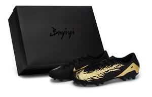 Nike Футбольные бутсы Mercurial Vapor 16, износостойкие, унисекс, черно-золотые