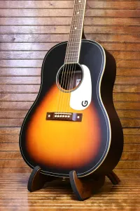 Gretsch Jim Dandy Dreadnought, гриф из ореха, белый медиатор, отделка Rex Burst