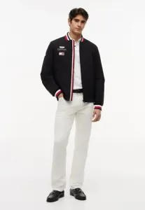 Куртка-Бомбер унисекс с логотипом команды cadillac formula 1. Tommy Hilfiger, Black