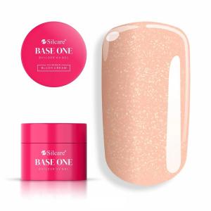 Gel Base One Shimmer Blush Cream 50 г Самовыравнивающийся гель для наращивания ногтей Silcare