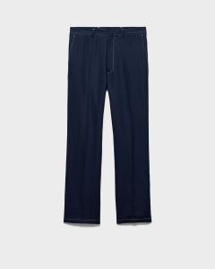 Льняные брюки Prada, синий