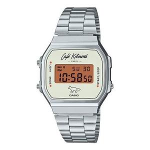 Часы x caf kitsun digital 'silver' Casio, серебряный