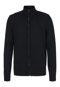 Кардиган BOSS ORANGE "Avac_FZ" с вышитым логотипом на груди, синий