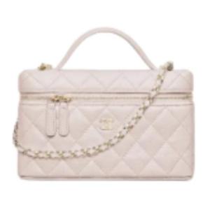 CHANEL Цепной наплечный ремень одноручная сумка женская светло-розовая