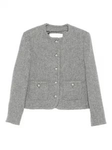 Жакет с пуговицами и накладными карманами Dunst, серый