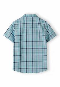 Рубашка CHECKED SHORT SLEEVE MINOTI, светло-голубой