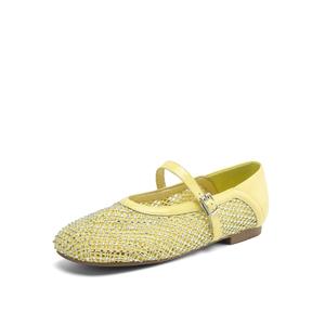 Rosa Bianca Женские туфли Мэри Джейн плоские - имбирно-желтые (стелька из овчины), цвет Ginger Yellow (Sheepskin Insole)