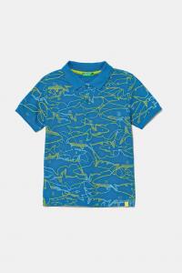 Хлопковая детская поло United Colors Of Benetton, синий