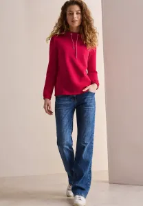 Футболка с длинными рукавами и воротником-стойкой Cecil, Rot