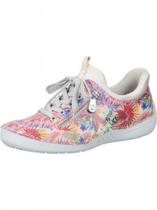 Элегантные туфли на шнуровке rieker, цвет rosa-jungle/perlcreme