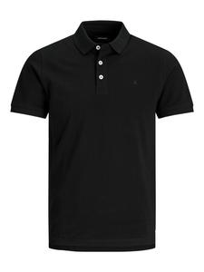 Поло Jack & Jones Polo Shirt JJEPAULOS Sommer Hemd Kragen Pique Cotton, черный