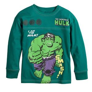 Футболка Marvel The Incredible Hulk для мальчиков 4-8 лет Jumping Beans