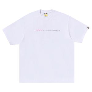 Футболка BAPE Hightlight Logo Relaxed Fit Tee, White